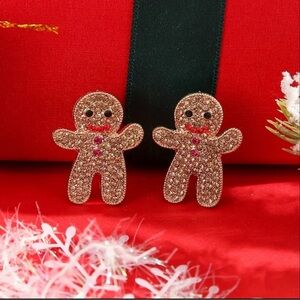Gingerbread Man Stud Earrings